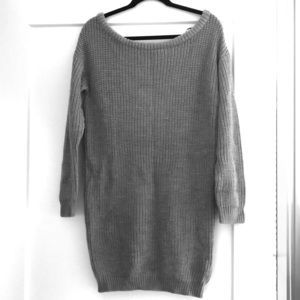 Off the shoulder sweater dress